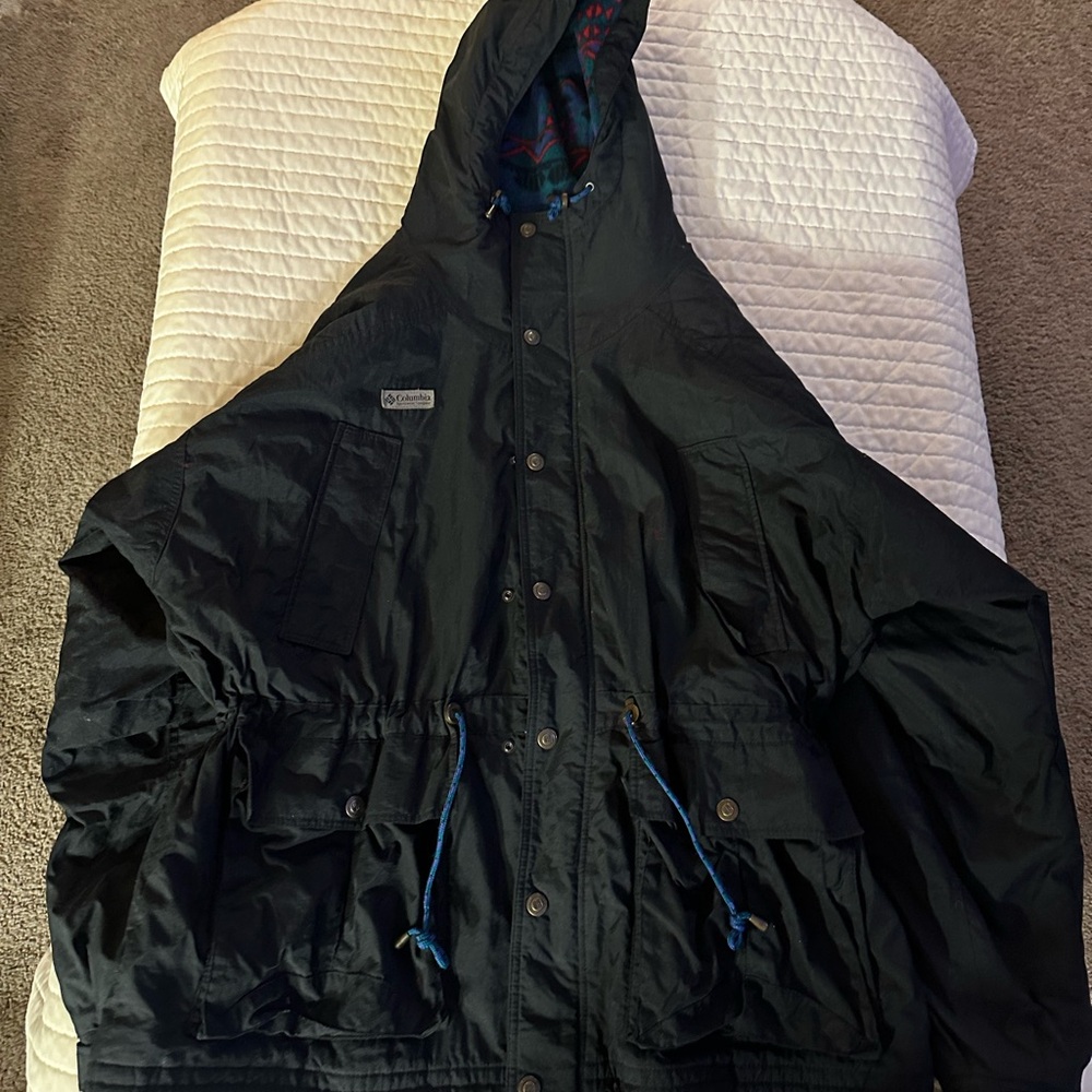 Columbia Black Hooded Jacket